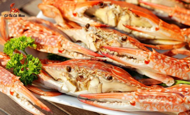 Ghẹ hấp nước dừa giữ được hương vị tự nhiên đặc trưng của ghẹ