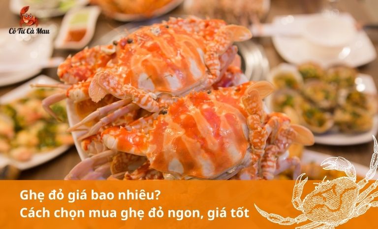 Giá ghẹ đỏ tươi sống size 3-4 con/kg dao động từ 550.000 - 650.000 đồng/kg, tuỳ vào điều kiện mùa vụ giá có thể thay đổi.... xem thêm bảng giá!