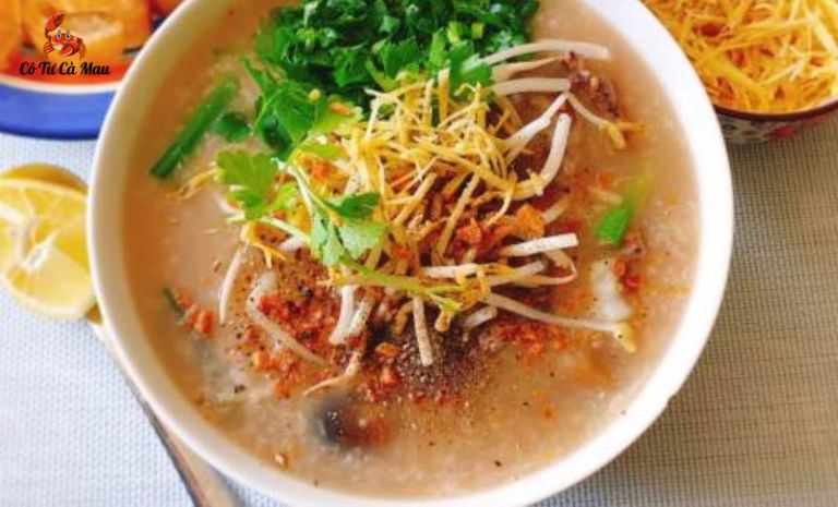 Cháo ghẹ cho bé nấu thập cẩm