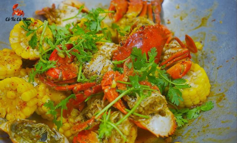 Ghẹ xào bơ tỏi cùng nước sốt sền sệt siêu đậm đà